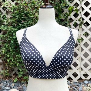NWOT Victoria’s Secret Lightly Lined Easy Plunge Polka Dot Wireless Bra